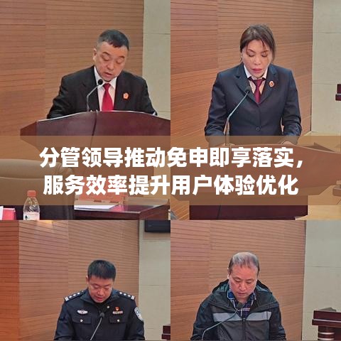 分管領(lǐng)導(dǎo)推動(dòng)免申即享落實(shí)，服務(wù)效率提升用戶體驗(yàn)優(yōu)化