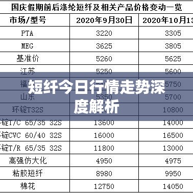 短纖今日行情走勢(shì)深度解析