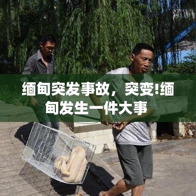緬甸突發(fā)事故，突變!緬甸發(fā)生一件大事 