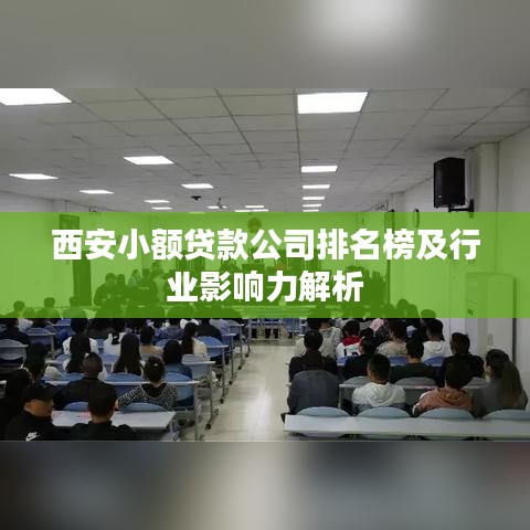 西安小額貸款公司排名榜及行業(yè)影響力解析