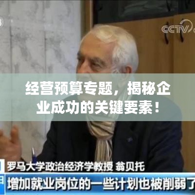 經(jīng)營預(yù)算專題，揭秘企業(yè)成功的關(guān)鍵要素！