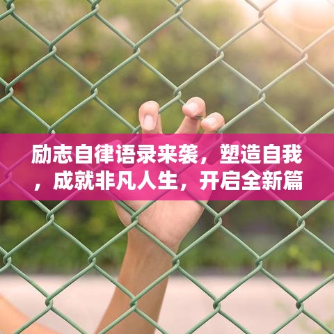 勵志自律語錄來襲，塑造自我，成就非凡人生，開啟全新篇章！