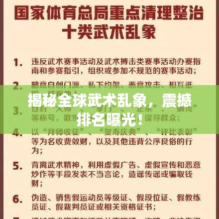 揭秘全球武術(shù)亂象，震撼排名曝光！