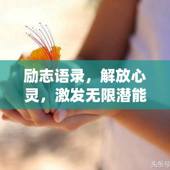 勵(lì)志語錄，解放心靈，激發(fā)無限潛能的力量