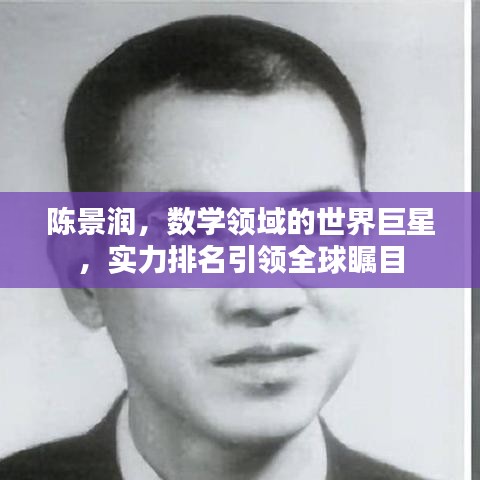 陳景潤，數學領域的世界巨星，實力排名引領全球矚目