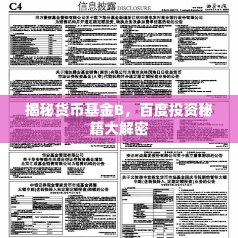揭秘貨幣基金B(yǎng)，百度投資秘籍大解密