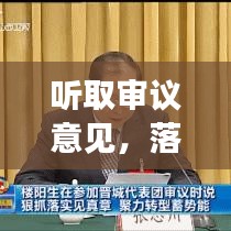 聽取審議意見，落地有聲，實踐見真章
