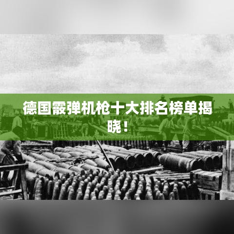 德國霰彈機槍十大排名榜單揭曉！