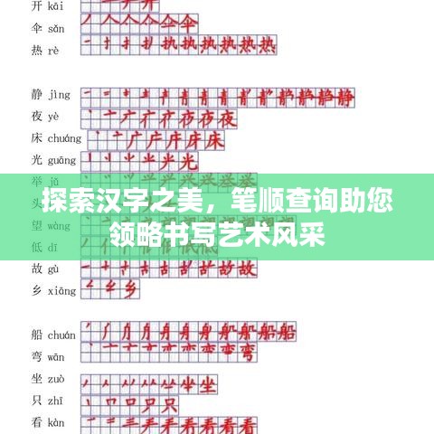 探索漢字之美，筆順查詢助您領(lǐng)略書寫藝術(shù)風(fēng)采