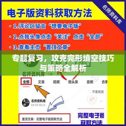 專(zhuān)題復(fù)習(xí)，攻克完形填空技巧與策略全解析