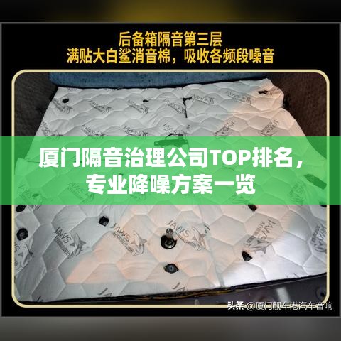 廈門隔音治理公司TOP排名，專業(yè)降噪方案一覽