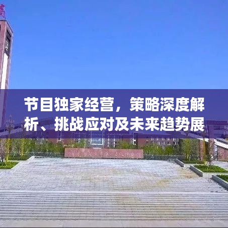 節(jié)目獨家經(jīng)營，策略深度解析、挑戰(zhàn)應(yīng)對及未來趨勢展望