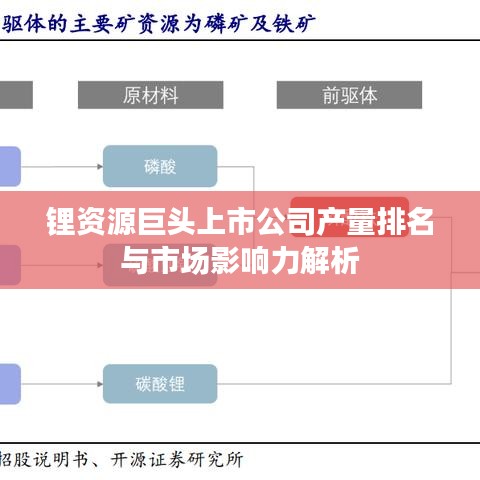 鋰資源巨頭上市公司產(chǎn)量排名與市場影響力解析
