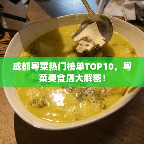 成都粵菜熱門榜單TOP10，粵菜美食店大解密！