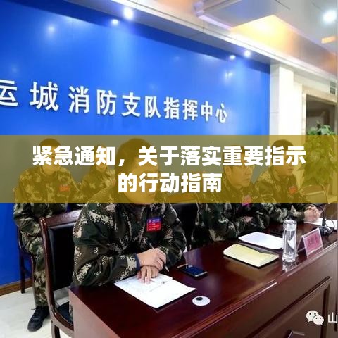 緊急通知，關于落實重要指示的行動指南