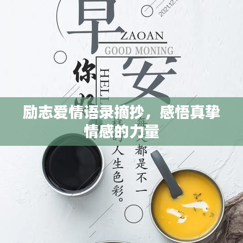 勵(lì)志愛情語(yǔ)錄摘抄，感悟真摯情感的力量