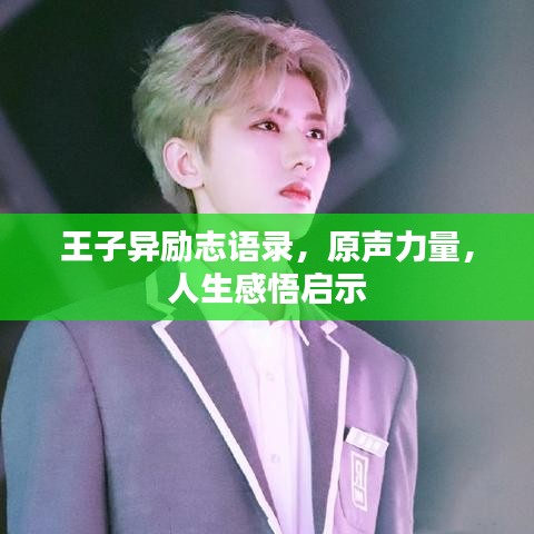 王子異勵志語錄，原聲力量，人生感悟啟示