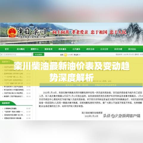 欒川柴油最新油價(jià)表及變動(dòng)趨勢(shì)深度解析