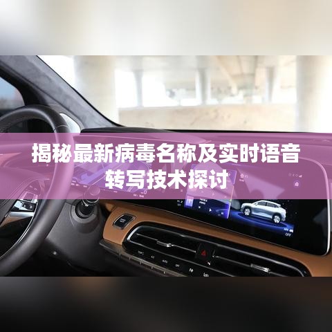 揭秘最新病毒名稱及實時語音轉(zhuǎn)寫技術(shù)探討